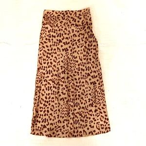 Free People Leopard Print Skirt, Sz 0